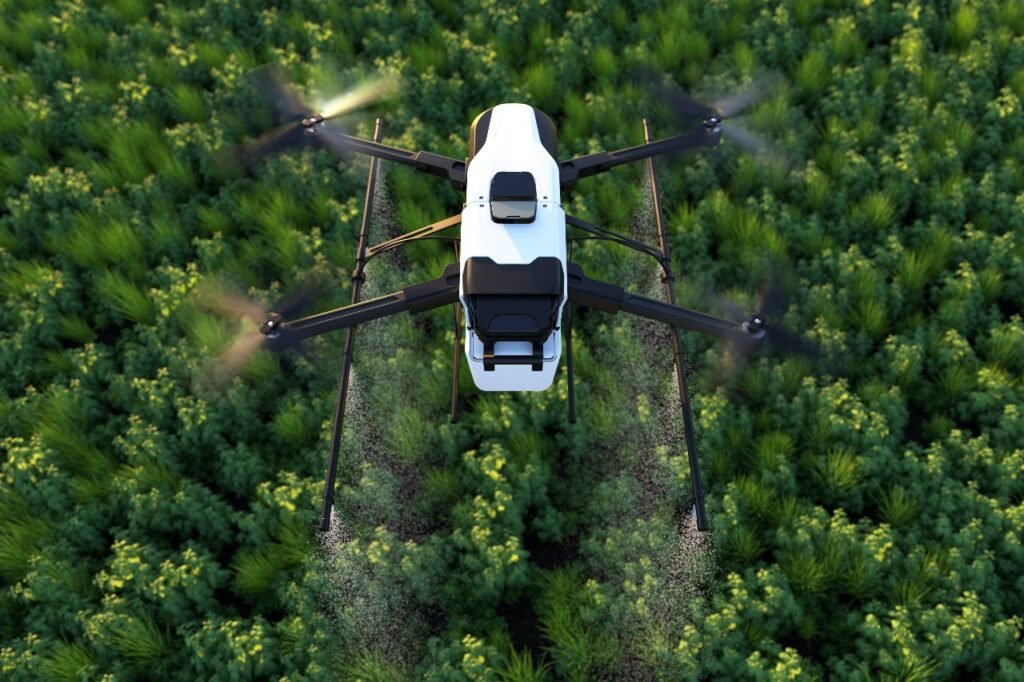 spraying drone